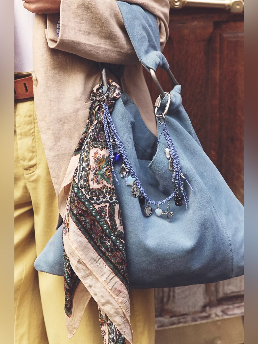 Free People Bobbi Slouch Suede Tote